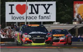  ?? (Getty Images) ?? A look back at Jeff Gordon’s and Tony Stewart’s Watkins Glen wins.