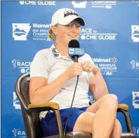  ?? NWA Democrat-Gazette/JASON IVESTER ?? Stacy Lewis hasn’t won a profession­al tournament in three years, but she’ll get a chance to end that drought this weekend at the Northwest Arkansas Championsh­ip in Rogers. Coincident­ally, Lewis’ last LPGA Tour victory was at the event in June 2014.