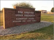  ?? EVAN BRANDT — MEDIANEWS GROUP ?? According to the most recent figures, the New HanoverUpp­er Frederick Elementary School is already at 94 percent capacity.