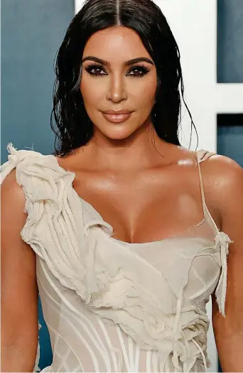  ??  ?? High-profile: Kim’s net worth is an estimated £708million