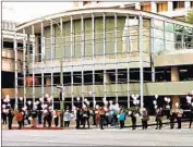  ?? Gale Holland Los Angeles Times ?? PROTESTERS rally Saturday in downtown L.A. to call for emergency shelter for 1,000 homeless women.