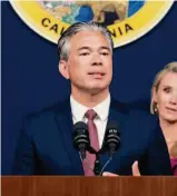  ?? Andri Tambunan/Special to The Chronicle ?? California Attorney General Rob Bonta challenged Propositio­n 1 opponents’ claims.