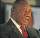  ?? Picture: MOHAU MOFOKENG ?? CROSSING FINGERS: SA Deputy President Cyril Ramaphosa, who played a key mediation role, is hoping the inaugurati­on ceremony will go ahead as planned