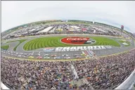  ?? Mike McCarn / Associated Press ?? The field takes the green flag to start the 2018 Coca- Cola 600 at Charlotte Motor Speedway in Concord, N. C.