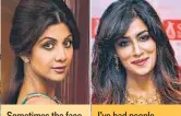  ??  ?? Sometimes the face or body of the celeb is digitally altered to an extent that they change beyond recognitio­n. That’s too much
Shilpa Shetty, actor I’ve had people asking me if I have gone under the knife because I don’t look like myself on a magazine...