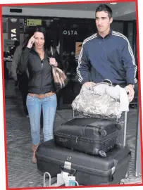  ??  ?? Ruan with wife Monique when they first arrived from South Africa in 2010 (left); at the Kingspan Stadium (above), and (right) in action for Ulster