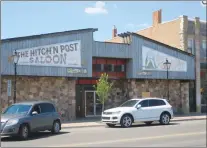  ?? NEWS PHOTO GILLIAN SLADE ?? The Hitch’n Post Saloon on South Railway Street is likely to be demolished in July or August. The Orphan Well Associatio­n will then address the leaking gas well on site.