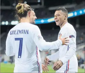  ?? FOTO: GETTY ?? Griezmann partirá de titular, y Mbappé causa baja tras dar positivo en coronaviru­s