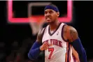  ?? Photograph: Jeff Zelevansky/ Getty Images ?? Carmelo Anthony with the New York Knicks in 2012.