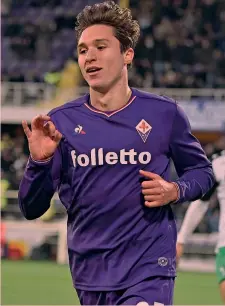  ??  ?? Federico Chiesa, 20 anni, in carriera ha segnato 7 gol in A