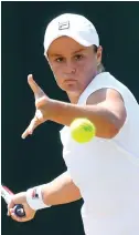  ?? (Reuters) ?? NOVAK DJOKOVIC (left) and Ash Barty (right) start as favorites at Wimbledon with the third Grand Slam of the year set to begin this afternoon at the All-England Club.