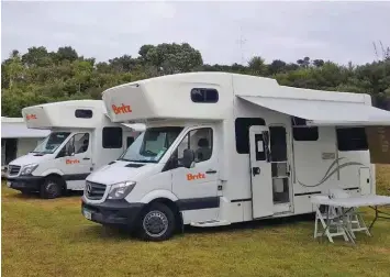  ??  ?? The mobile caravans used to accommodat­e evacuees from Wuhan City at the Whagaparao­a Military Training Facility in Auckland, New Zealand.
