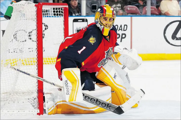  ?? — GETTY IMAGES FILES ?? Roberto Luongo helps the Panthers, says coach Gerard Gallant, ‘because they know if they make a mistake, it’s not going to end up in the back of our net every time.’