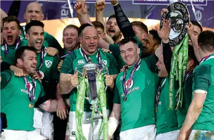  ?? GETTY ?? Slam success: Irish rugby is celebratin­g a high but it has been tainted by the Belfast trial