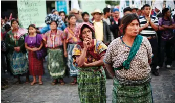  ?? Foto: Reuters/Jorge Dan Lopez ?? Die indigene Bevölkerun­g Guatemalas ist vom Hunger am stärksten betroffen.