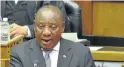  ?? ELMOND JIYANE/GCIS Picture: ?? QUESTION TIME: President Cyril Ramaphosa addresses the National Assembly on Tuesday