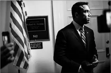  ?? MELINA MARA/WASHINGTON POST ?? Former congressma­n Michael Grimm says he was unfairly targeted by law enforcemen­t like President Donald Trump.