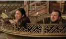  ?? Photograph: Ed Miller/Netflix ?? Why are the stars flickering on and off? … Jess Hong as Jin Cheng and John Bradley as Jack Rooney in 3 Body Problem.