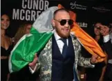  ?? GETTY IMAGES FILE PHOTO ?? Conor McGregor appears at his after-fight party following his bout with Floyd Mayweather in August.