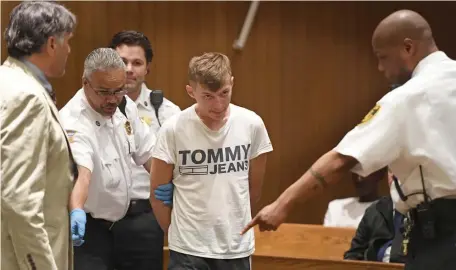  ?? HERALD STAFF FILE ?? DETAILS REVEALED: Truck driver Volodymyr Zhukovskyy appears in court in Springfiel­d on June 24, 2019, on charges related to the deaths of seven motorcycli­sts in a June 21, 2019, crash in Randolph, N.H. Court papers reveal he admitted to using heroin previously.