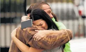  ?? Photo / AP ?? Friends of the Bledsoe family in Redding, California.