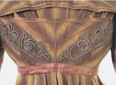  ?? PICTURES: JIM VARNEY. ?? CATWALK OF OLD: The museum exhibition includes an 1830s dress, top, 1830s accessorie­s, middle, and an 1820s dress, above, with Pye’s new costumes going on show later this year.