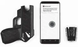  ?? COURTESY OF NOONLIGHT ?? A new Taser automatica­lly alerts authoritie­s via an app as soon as the weapon is fired.