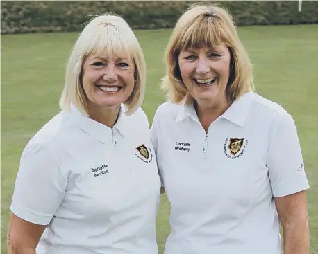  ??  ?? Sunderland’s county selected duo, Charlotte Bayliss and Lorraine Breheny.