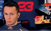  ??  ?? Rivelazion­e Alexander Albon, 23 anni, 19 GP in F.1