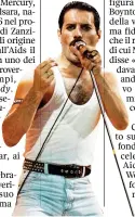  ??  ?? Icona ● Freddie Mercury (1946-1991), voce dei Queen, band che ha venduto oltre 300 milioni di dischi