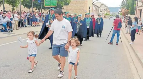  ?? Foto: Javier Arizaleta ?? Imagen del XXX Capítulo del Espárrago que el año pasado también se celebró en Mendavia.