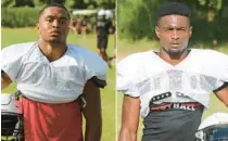  ?? CHRIS HAYS/ORLANDO SENTINEL ?? Twin brothers Romelo Ware and Camren Ware of Olympia High will be going their separate ways for college, as Melo has chosen Northern Illinois and Cam has chosen Harvard.