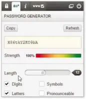  ??  ?? Randomly generated passwords are the most secure option