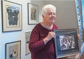  ?? JACQUELYN MARTIN/AP ?? Peggy Simpson, a former Associated Press reporter, is among the last surviving witnesses to the events surroundin­g the assassinat­ion of President John F. Kennedy.