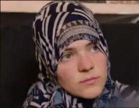  ?? FOTO VRT ?? Tatiana Wielandt, weduwe van Sharia4Bel­gium-kopstuk Nourreddin­e Abouallal.