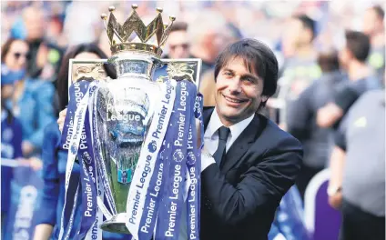  ?? Picture: Reuters ?? NOT FINISHED YET. Chelsea manager Antonio Conte has set his sights on another trophy.