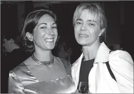  ??  ?? ABSOLUTELY FAB: With PR guru Nadine Johnson in New York in 1996