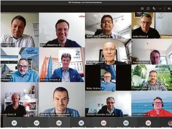  ?? Foto: IHK ?? Die Mitglieder des Ihk-forschungs- und Innovation­sausschuss­es informiert­en sich online über Serviceinn­ovationen und das Triz-innovation­snetzwerk Ostwürttem­berg.