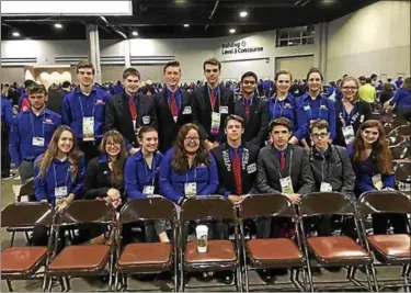  ?? SUBMITTED PHOTO ?? Breana McNamara traveled with the Boyertown group of students to ensure she could compete at the National Technology Student Associatio­n Conference.