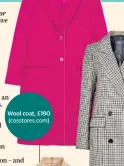  ??  ?? Wool coat, £190 (cosstores.com)