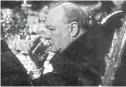  ?? Picture: GETTY IMAGES ?? KEEPING SPIRITS HIGH: Winston Churchill sips what would have been one of many whiskies that day, at a 1943 lunch in London