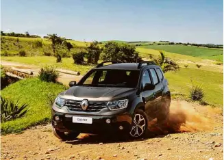  ?? Divulgação ?? Renault Duster, que, na versão 1.6 Iconic equipada com câmbio automático do tipo CVT, tem aluguel a partir de R$ 1.699 mensais; valor inclui seguro, documentaç­ão e revisões