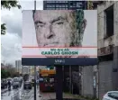  ??  ?? Soutien. « Nous sommes tous Carlos Ghosn », une campagne d’affichage dans les rues de Beyrouth.