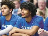  ?? GETTY FILE ?? NBA draft prospect Shaedon Sharpe was the top college recruit in the Class of 2022 and enrolled at Kentucky in January. But he never played for the Wildcats.