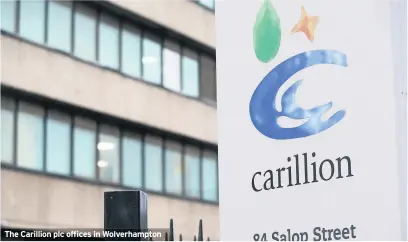  ??  ?? The Carillion plc offices in Wolverhamp­ton