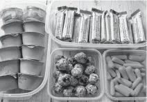  ?? GINA BELL ?? Columnist Gina Bell recommends buying snack items in bulk and putting them in small containers.