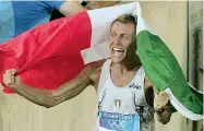  ??  ?? L’atleta Stefano Baldini esultante alle Olimpiadi del 2004: è testimonia­l dell’iniziativa