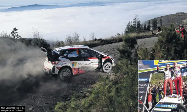  ??  ?? Rally Chile was one of the high points for Ott Tanak