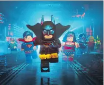  ?? WARNER BROS. PICTURES ?? Batman emerges as his least-bleak incarnatio­n when voiced by Will Arnett, in The Lego Batman Movie.