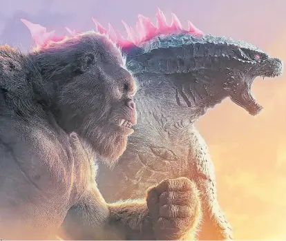  ?? Warner Bros ?? Los monstruos prehistóri­cos que protagoniz­an los kaijus vuelven en versión hollywood